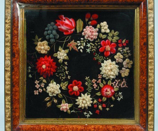 Victorian-inspired Needle Felt on Fabric