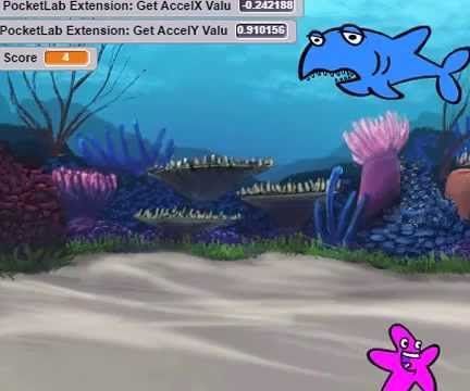 Beach Ball Bounce (PocketLab & ScratchX Game)