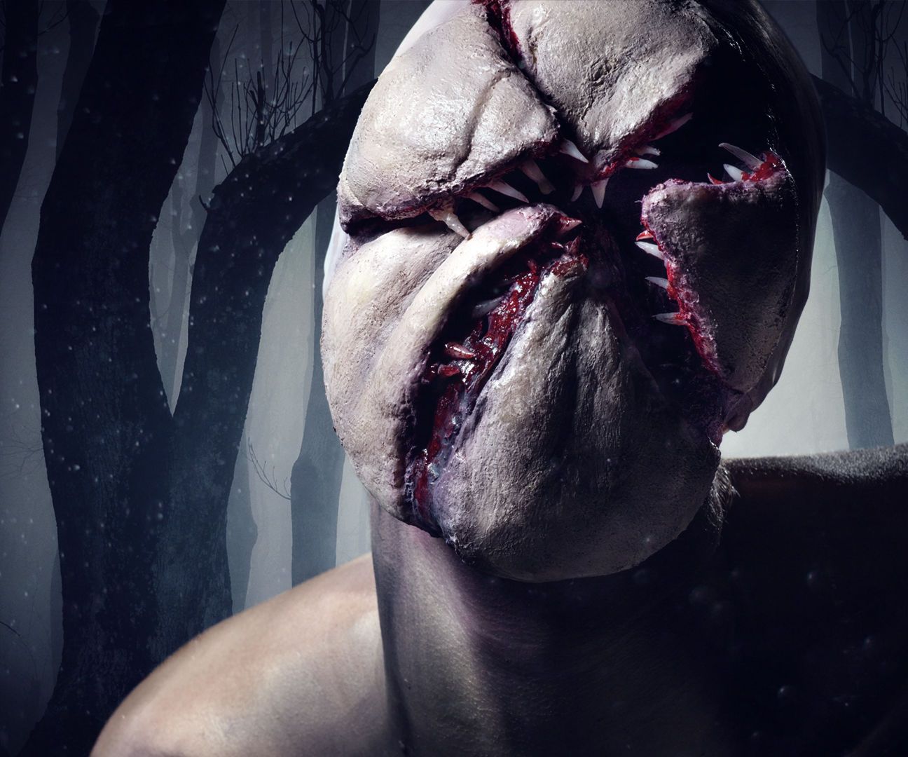 Stranger Things Monster Halloween Makeup Tutorial