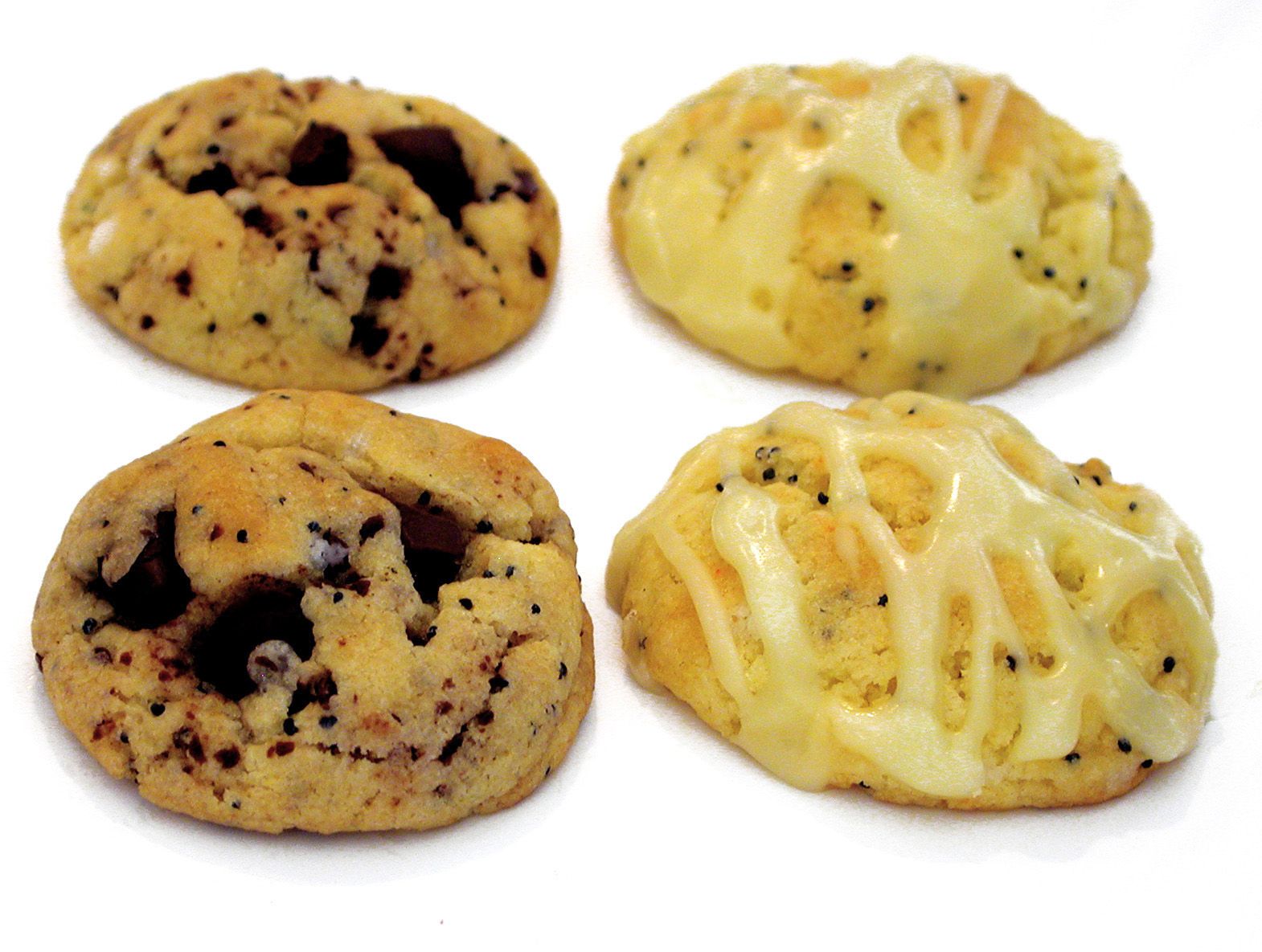 Lemon-Poppy Seed Chocolate Chip Cookies