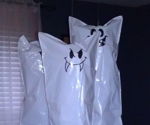 Pop Bottle Ghosts with LED Eyes