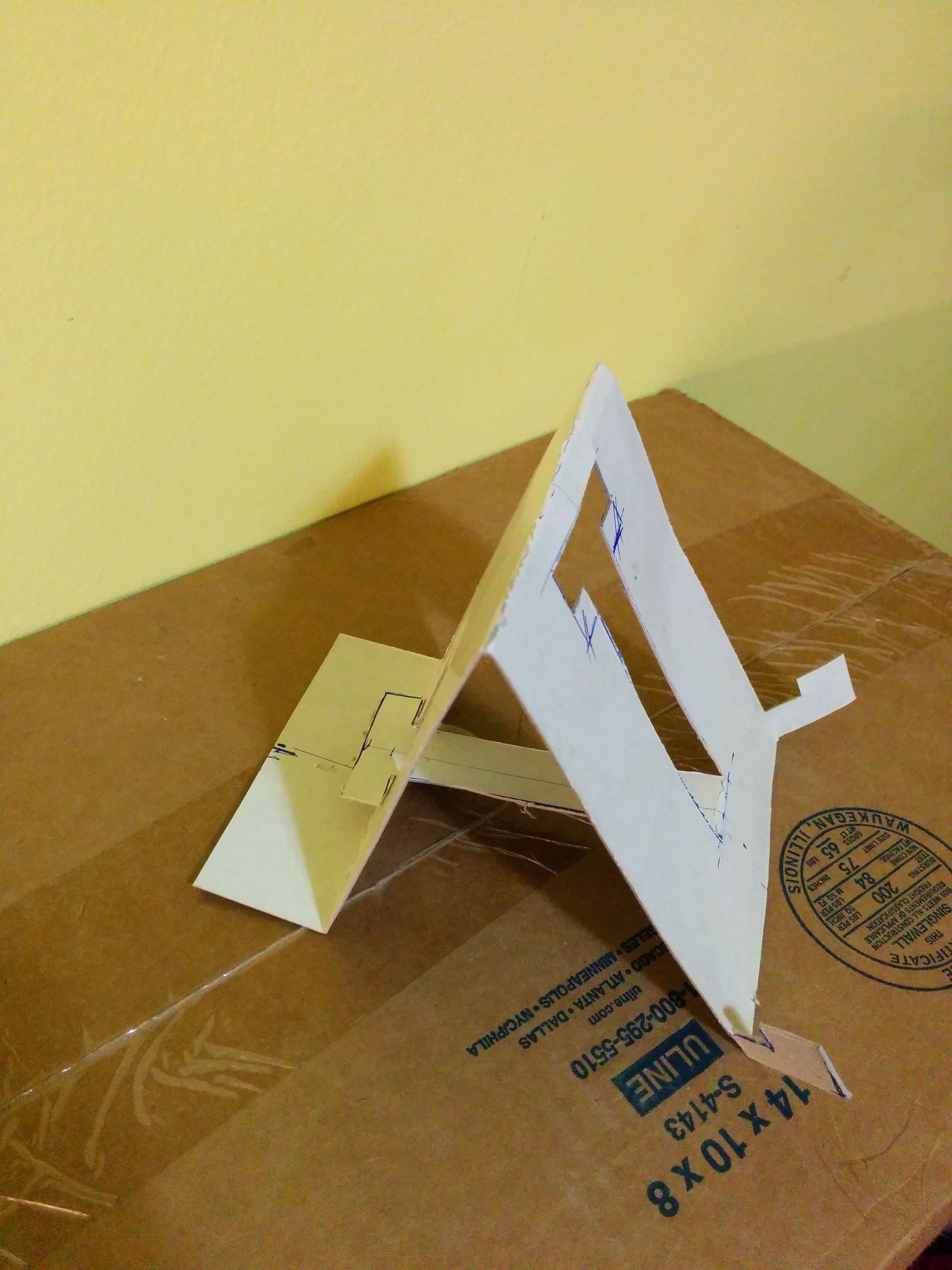 Five Minute Cardboard Tablet Stand Instructables
