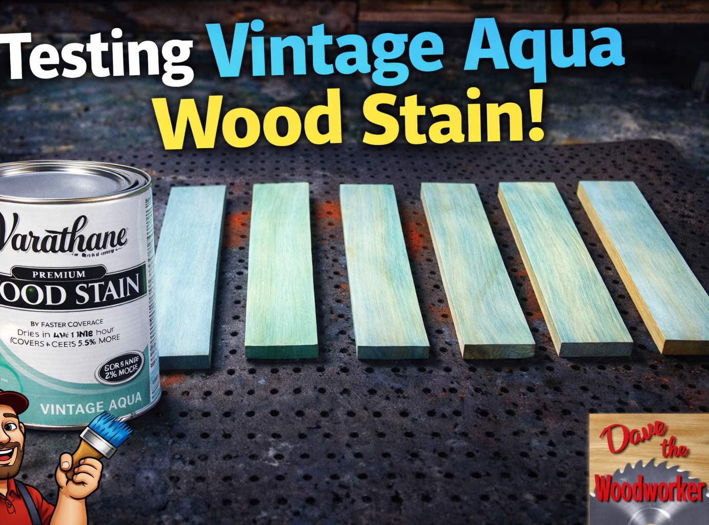 Testing Vintage Aqua Stain