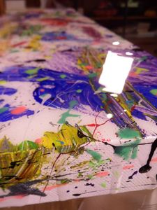 Resin on Artwork