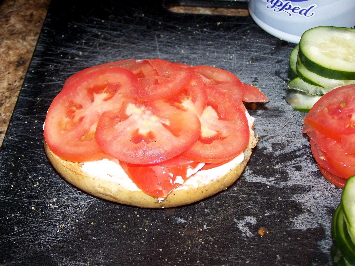 Killer Tomato Bagel Sandwich 3 Steps (with Pictures) Instructables