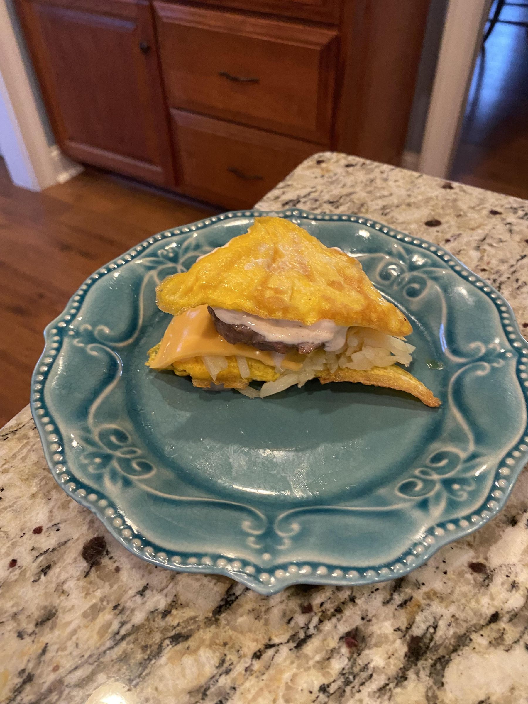Breadless Breakfast Sandwich