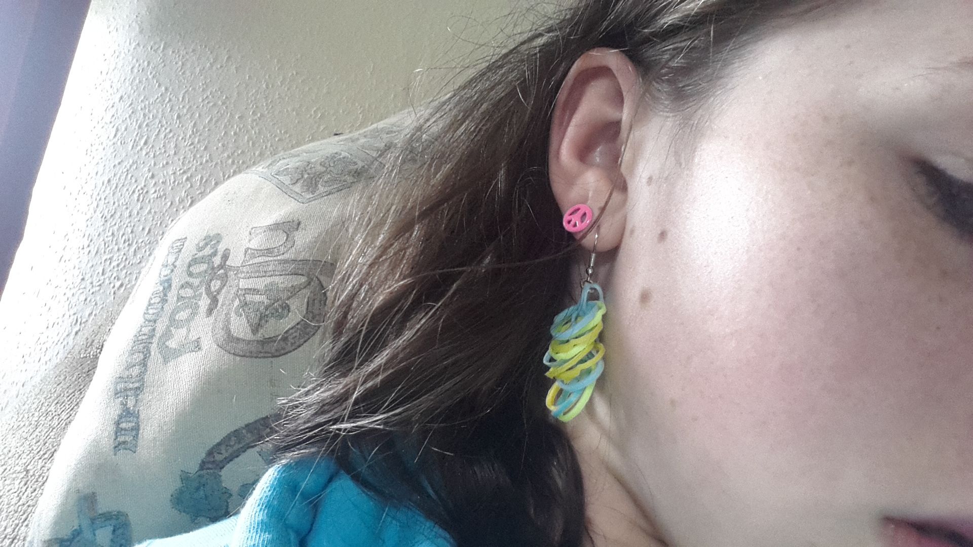 Rainbow Loom Earings