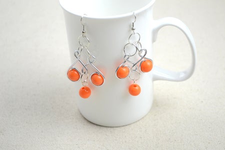 Craft Jewelry Ideas-pair of Dainty Wire Wrapped Earrings