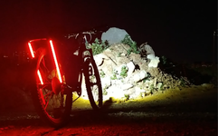 Red led top bike light