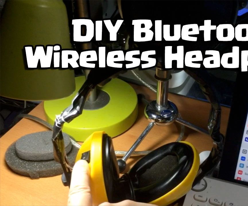 DIY Wireless Bluetooth Headphone With Ear Muff