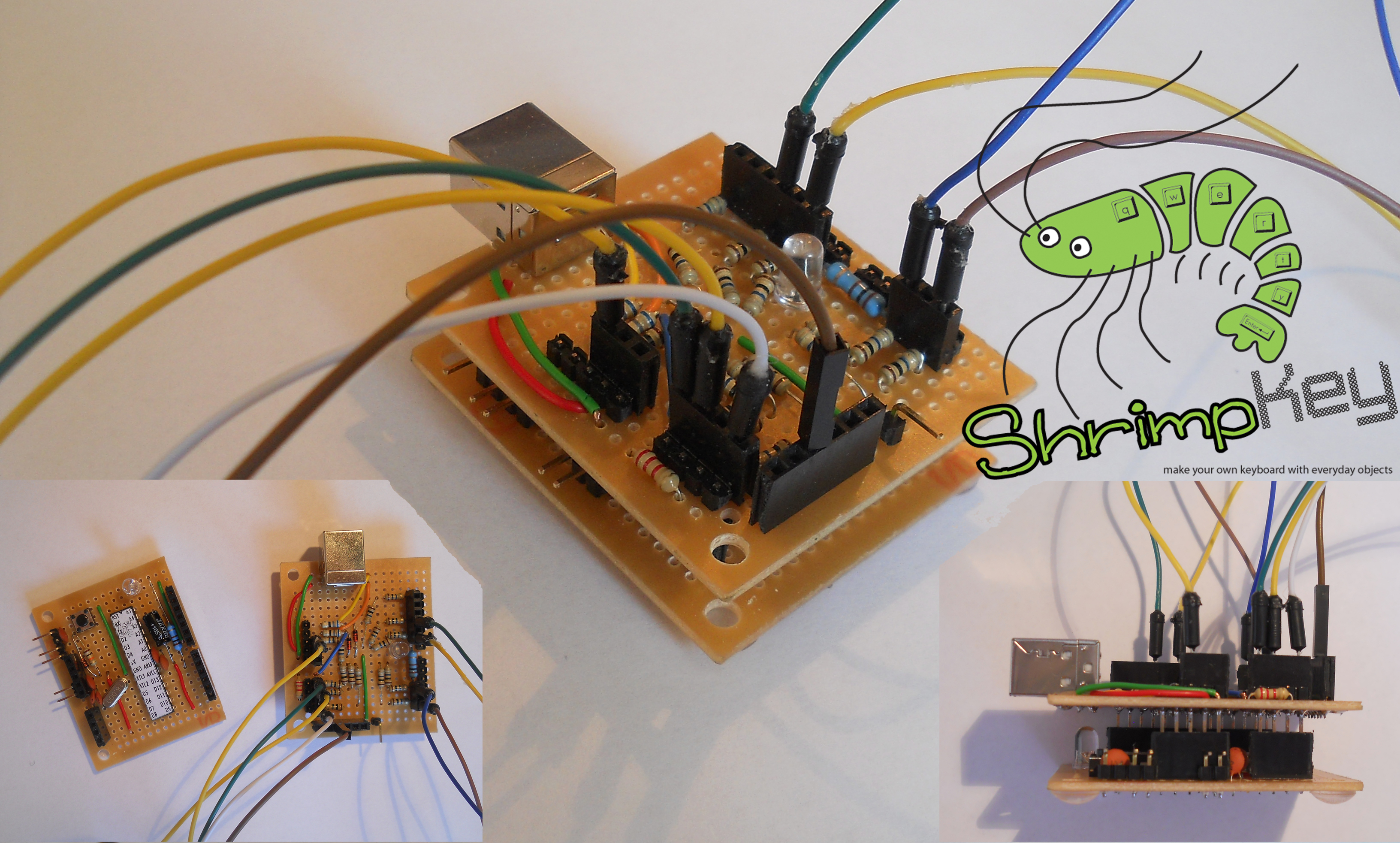 ShrimpKey - Make Your Own MakeyMakey-substitute for Less Than 10 USD