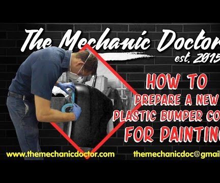 How to Prepare a New Plastic Bumper Cover for Painting 