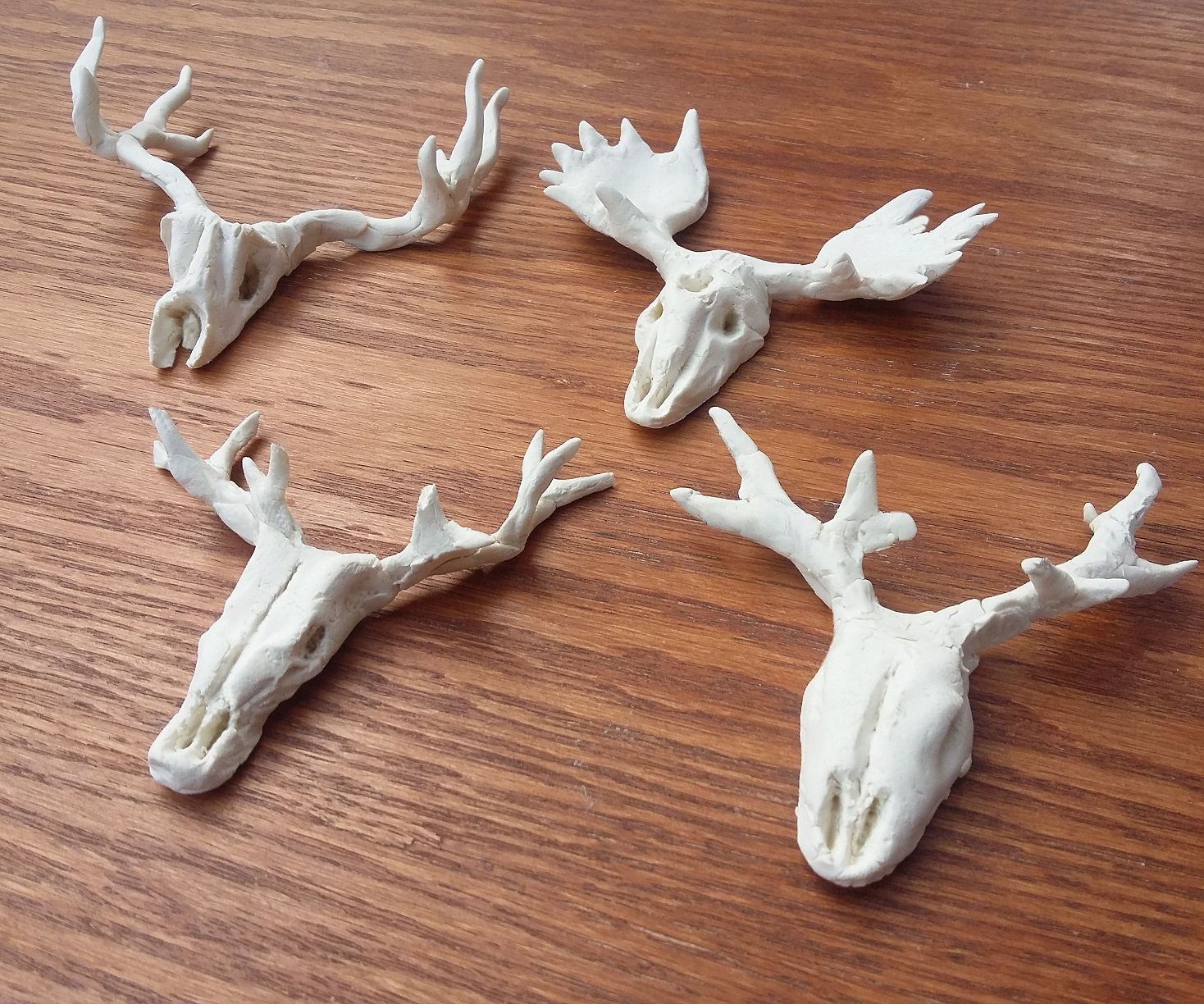 Home Made Clay Skull Pendant