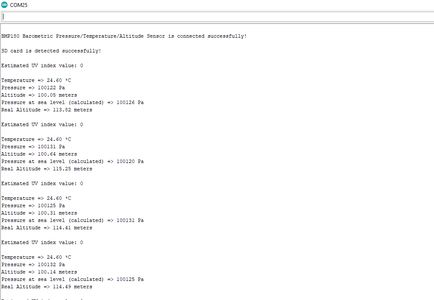Logging the Collected Data in a CSV File on the SD Card