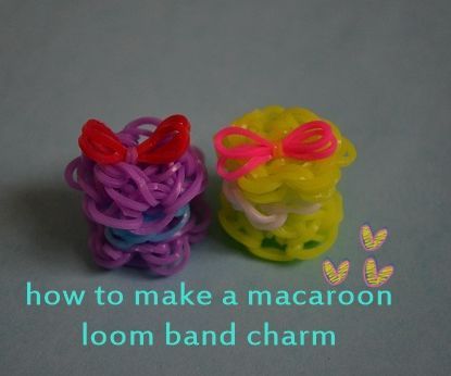 How to Make a Macaroon Loom Band Charm