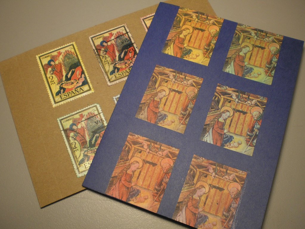 Christmas Pop-art Card / Tarjeta De Navidad Pop-art