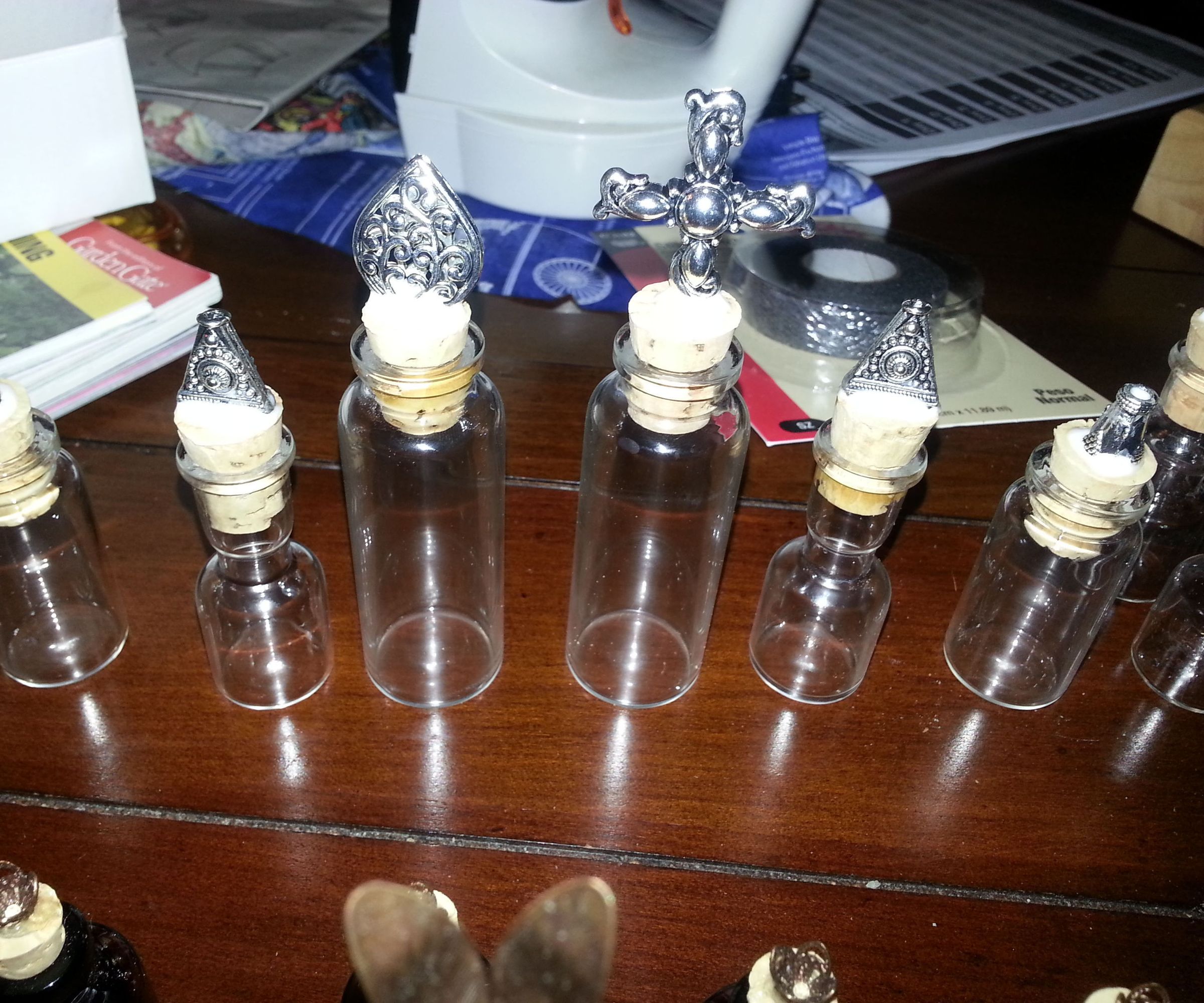 Chess pieces from medication vials