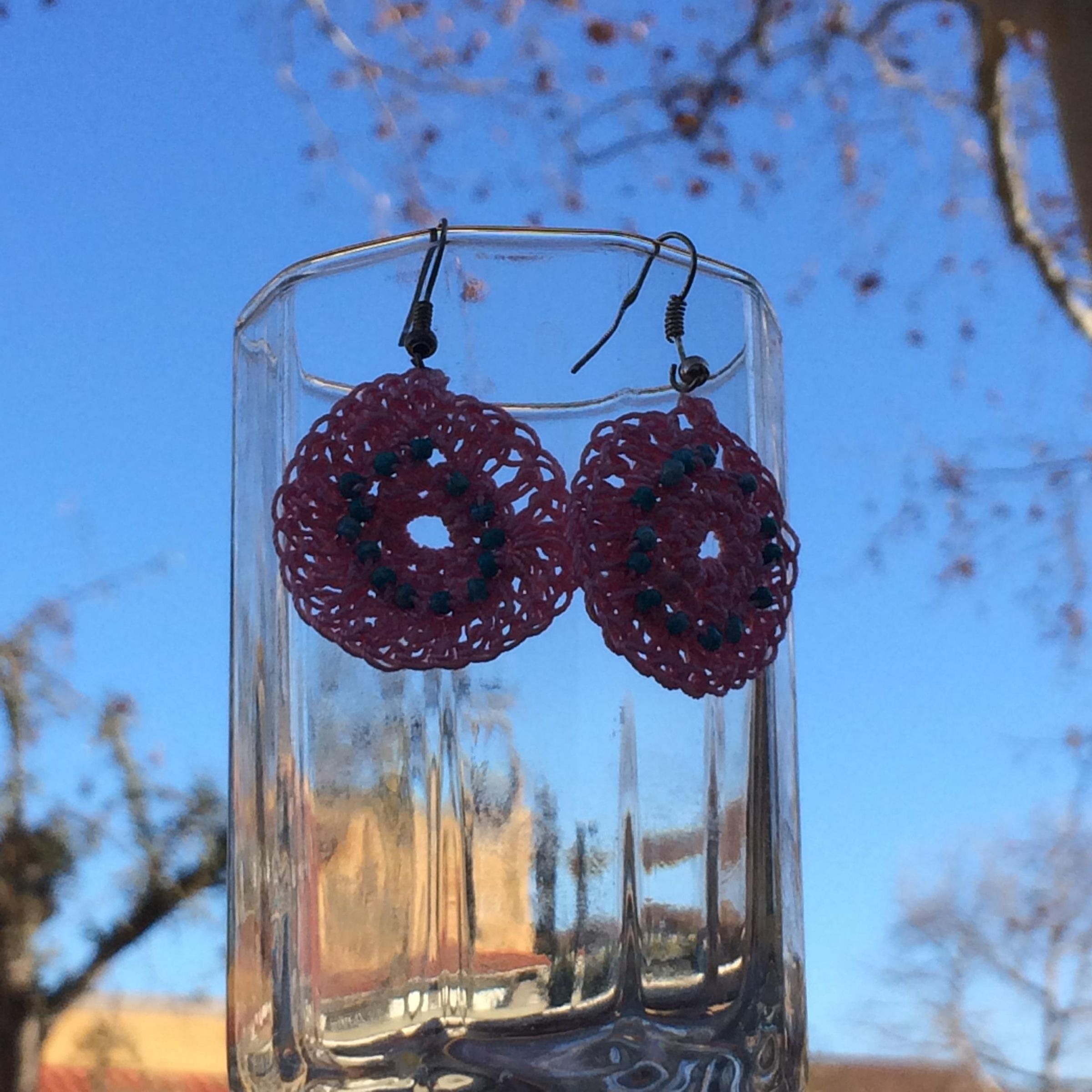 Crocheted Earrings 4 Steps Instructables