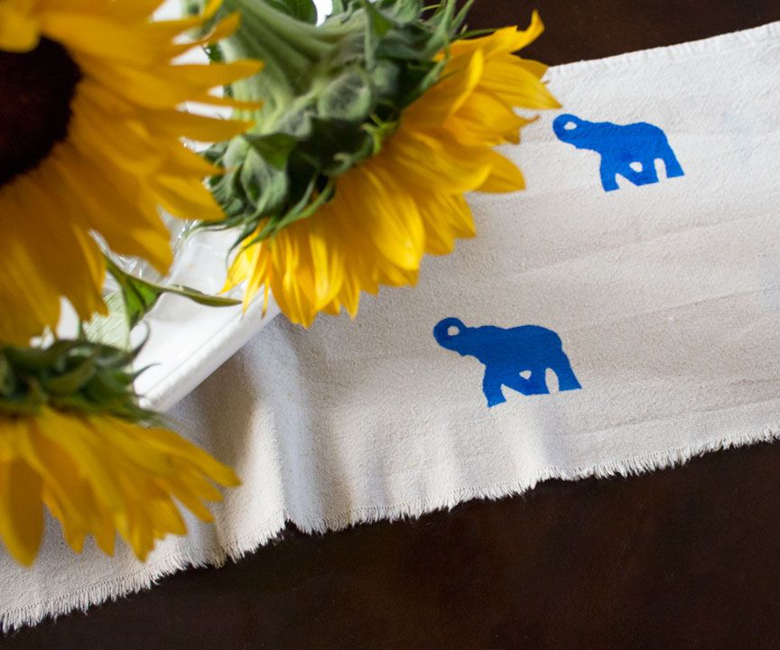 Spray Printed Fabric