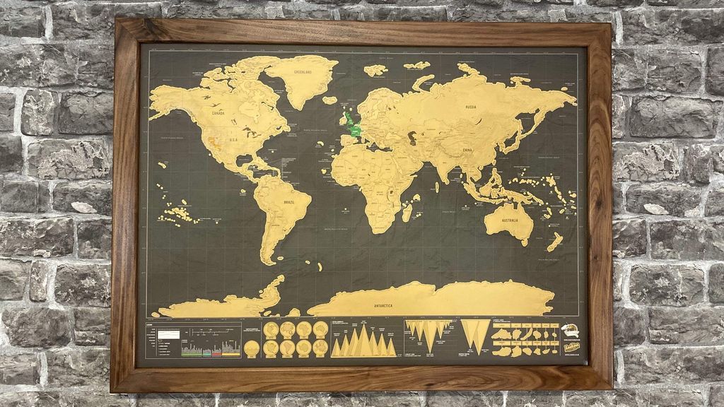 How to Make a Picture Frame for a Scratch Map 7 Steps (with Pictures)
