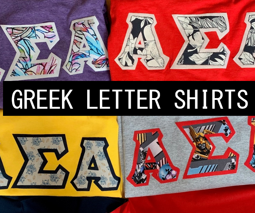 Greek Cardboard Letters