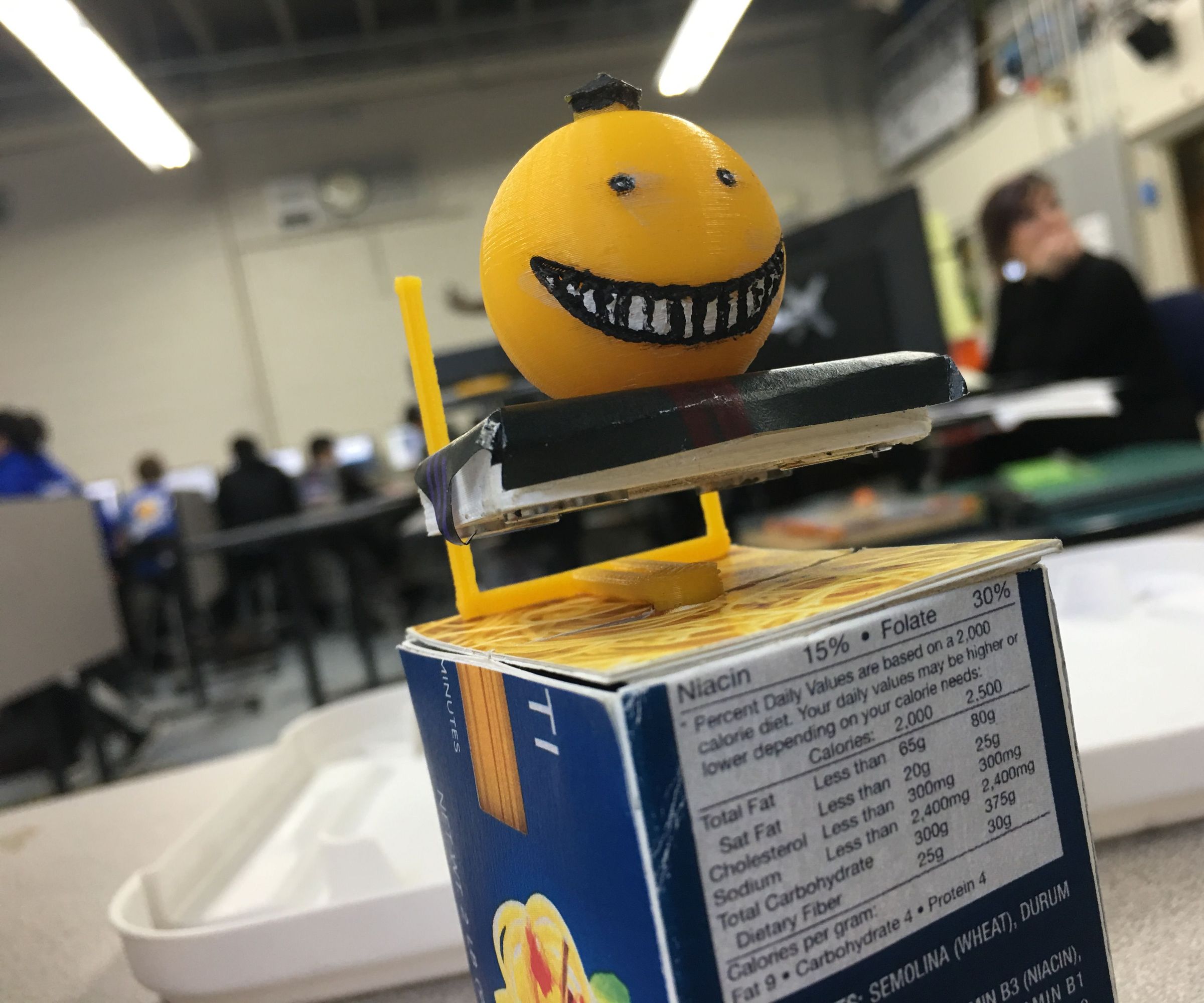 Spaghetti-Powered Floating Octopus Head