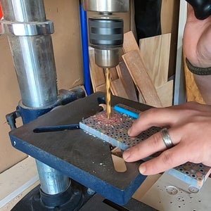 Drilling for the Business Card Backer