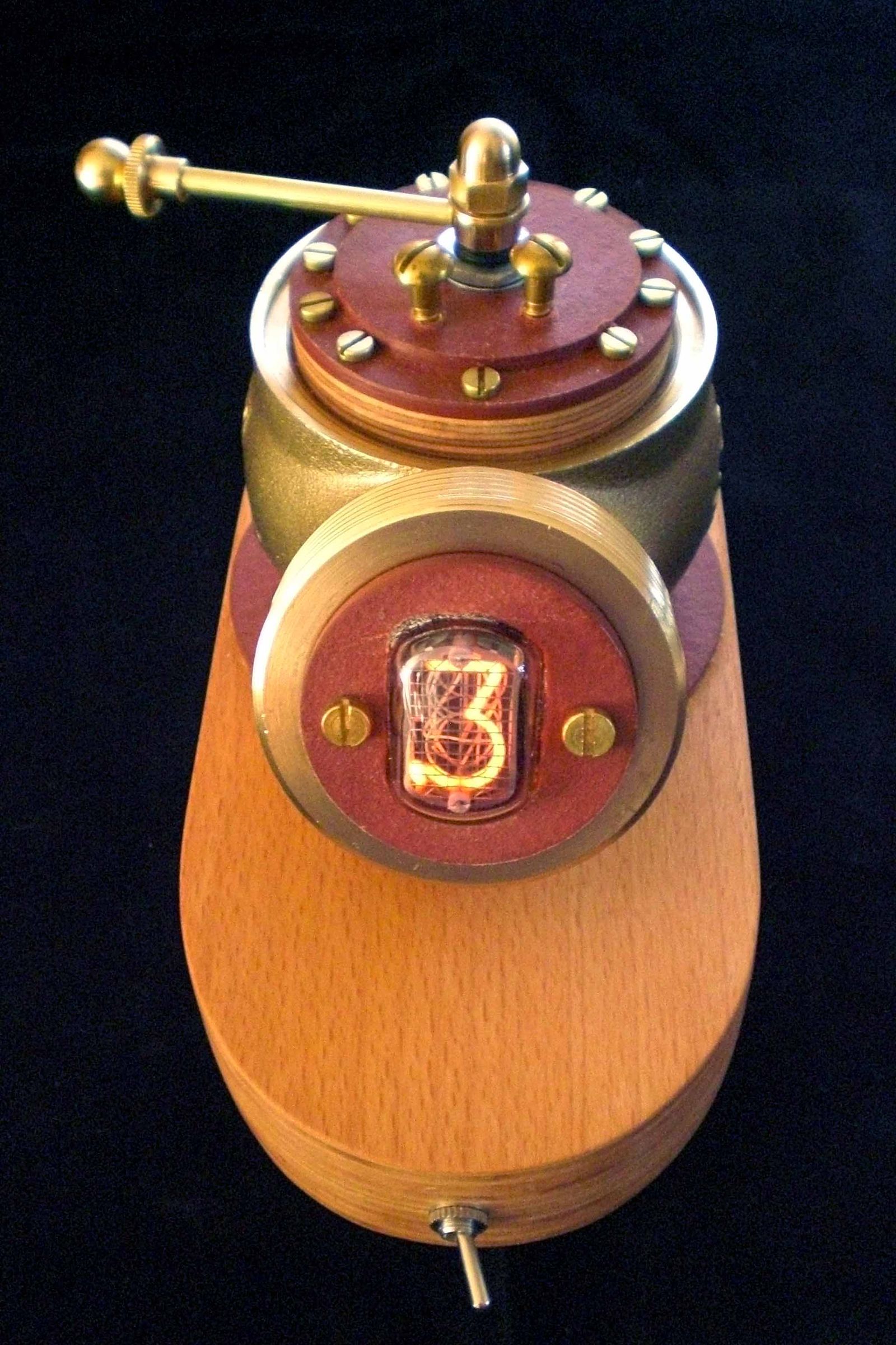 Steampunked Nixie-tube-switch