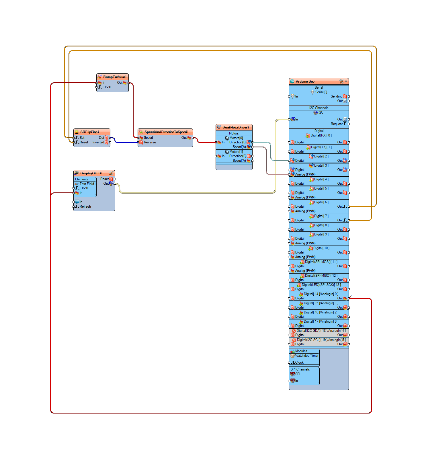 In Visuino Add AND Connect Components photo 9