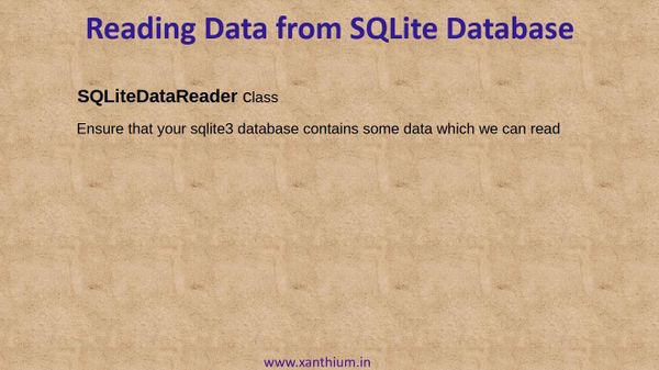 Reading and Writing Data Into SQLite Database Using C# (CSharp) : 4 ...