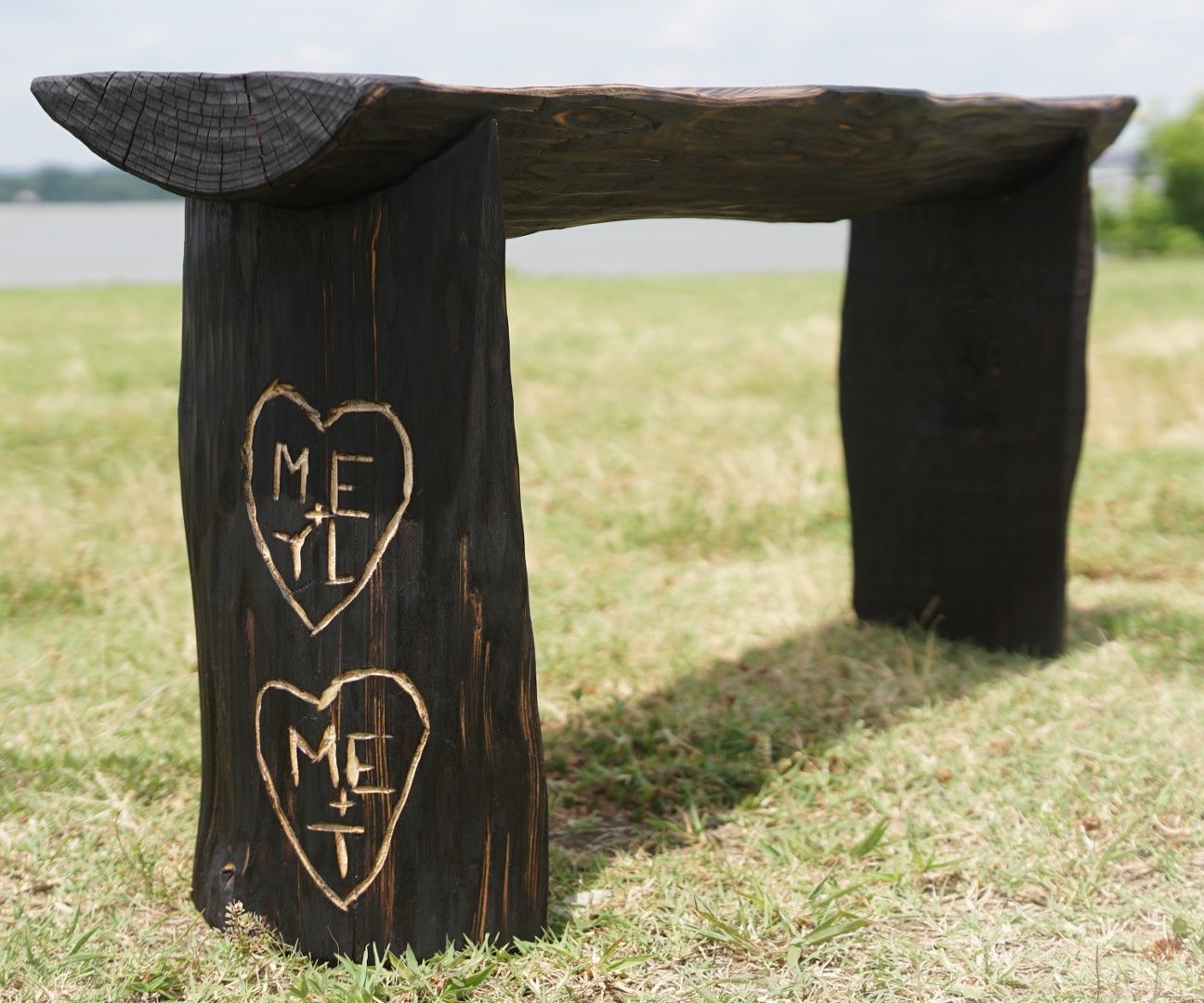 "The Giving Tree" Power Carved Log Bench