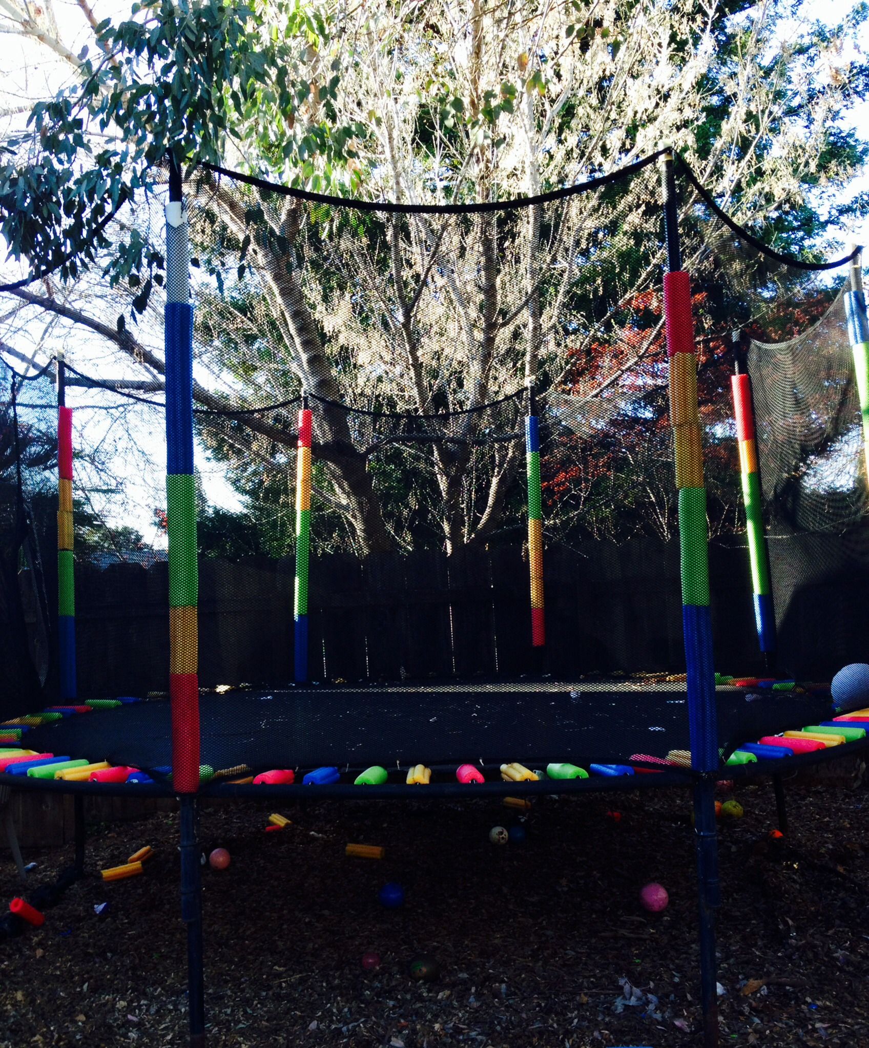 Rainbow Trampoline ?? Using Only Pool Noodles