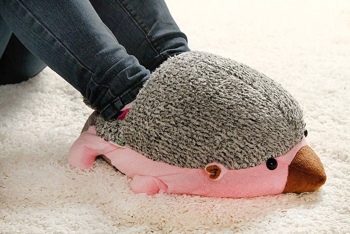 Hedgehog Baby USB Heating Shoes Warmer for Winter