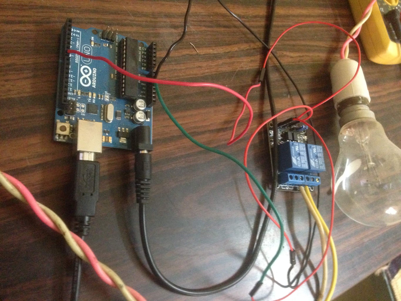 Controlling AC Light Using Arduino With Relay Module : 7 Steps ...
