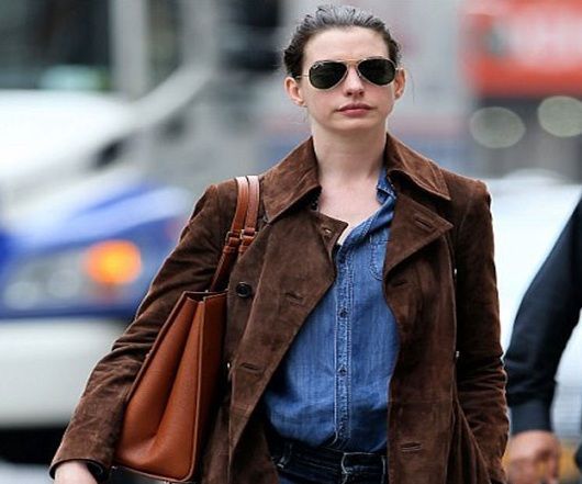 Anne Hathaway Brown Trench Coat