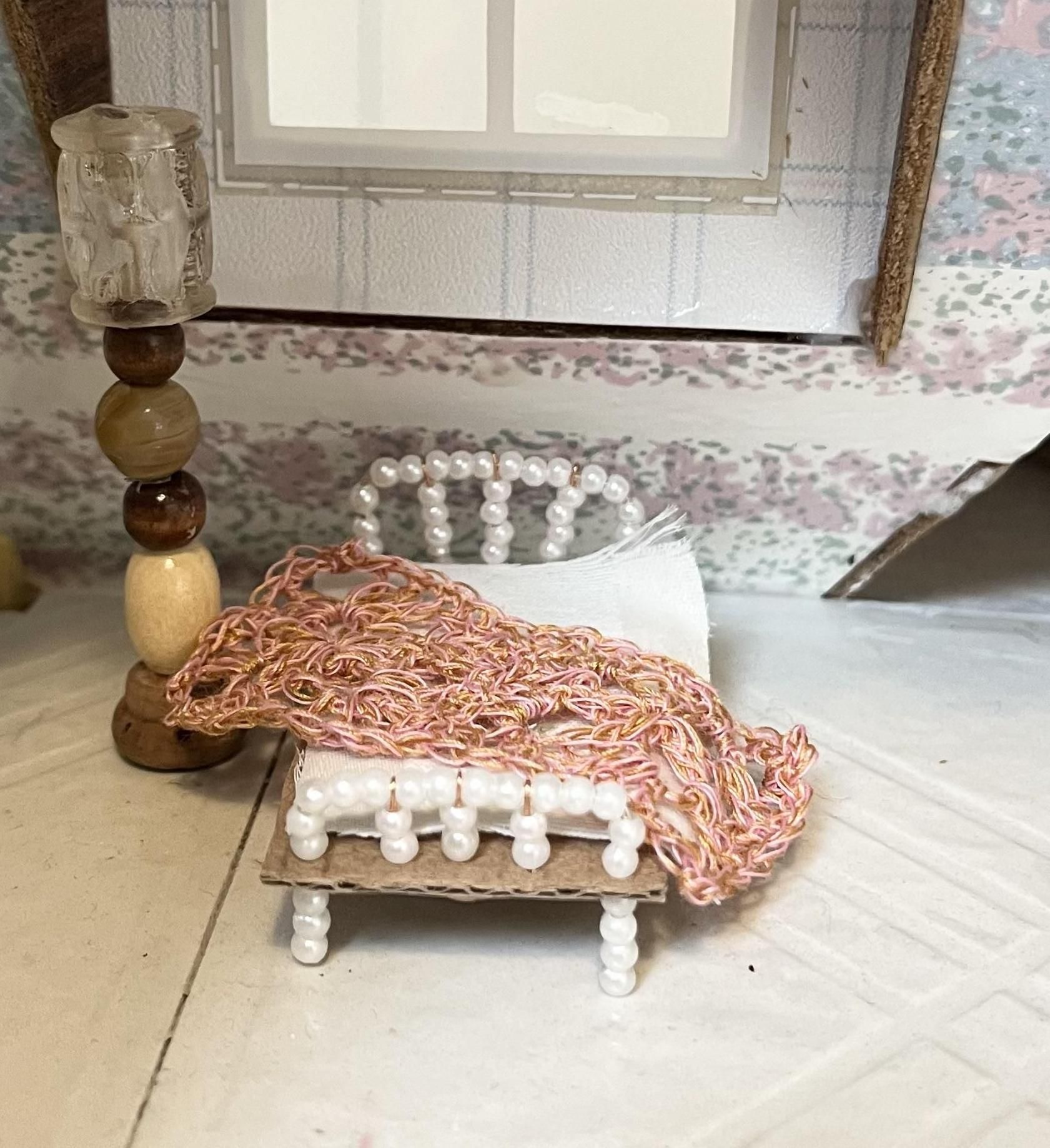 DIY Vintage Jenny Lind-inspired Dollhouse Spool/Spindle Bed Upcycled