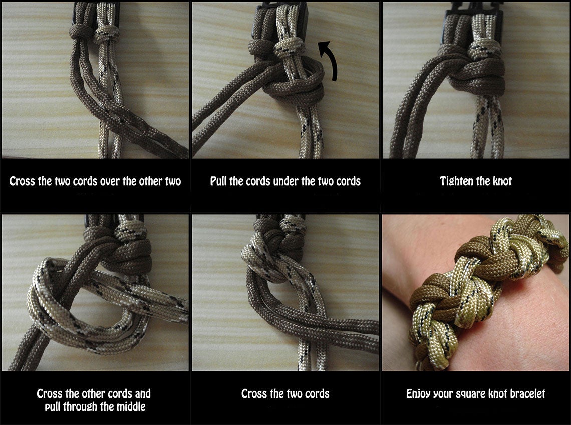 Square Knot Bracelet Instructions Instructables