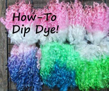 How to Dip Dye Wool Locks