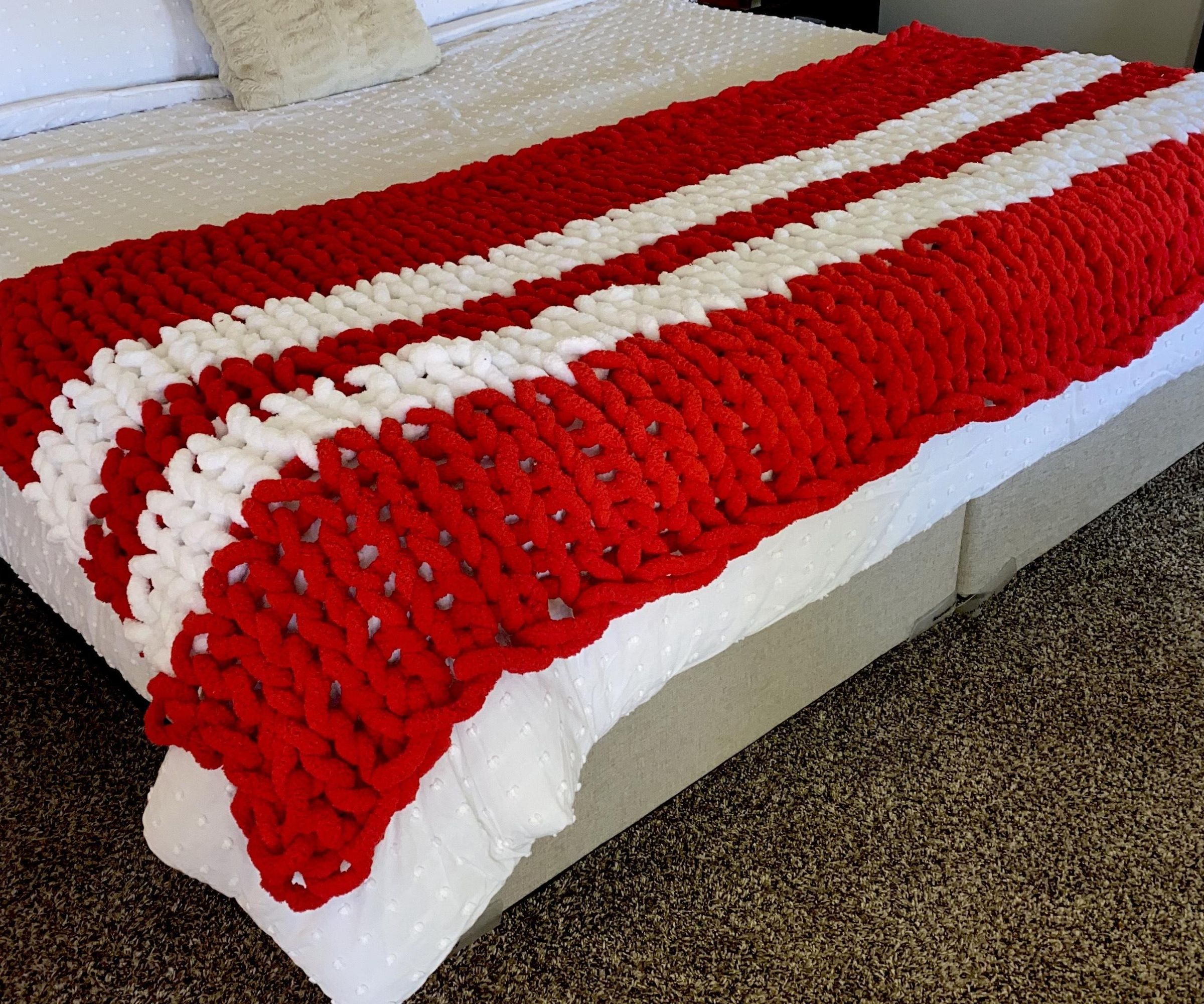 How to Make a Chunky Knit Blanket