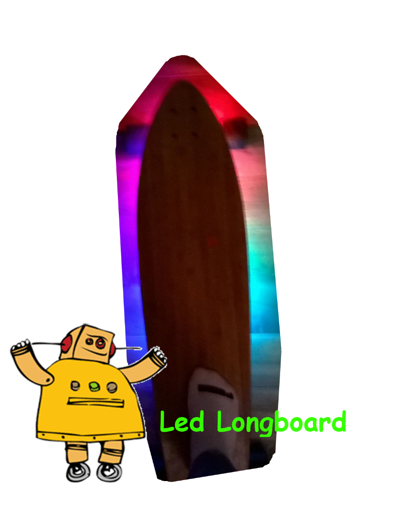 DIY Glowboard Using Bluetooth an Arduino and Some WS2812B LED