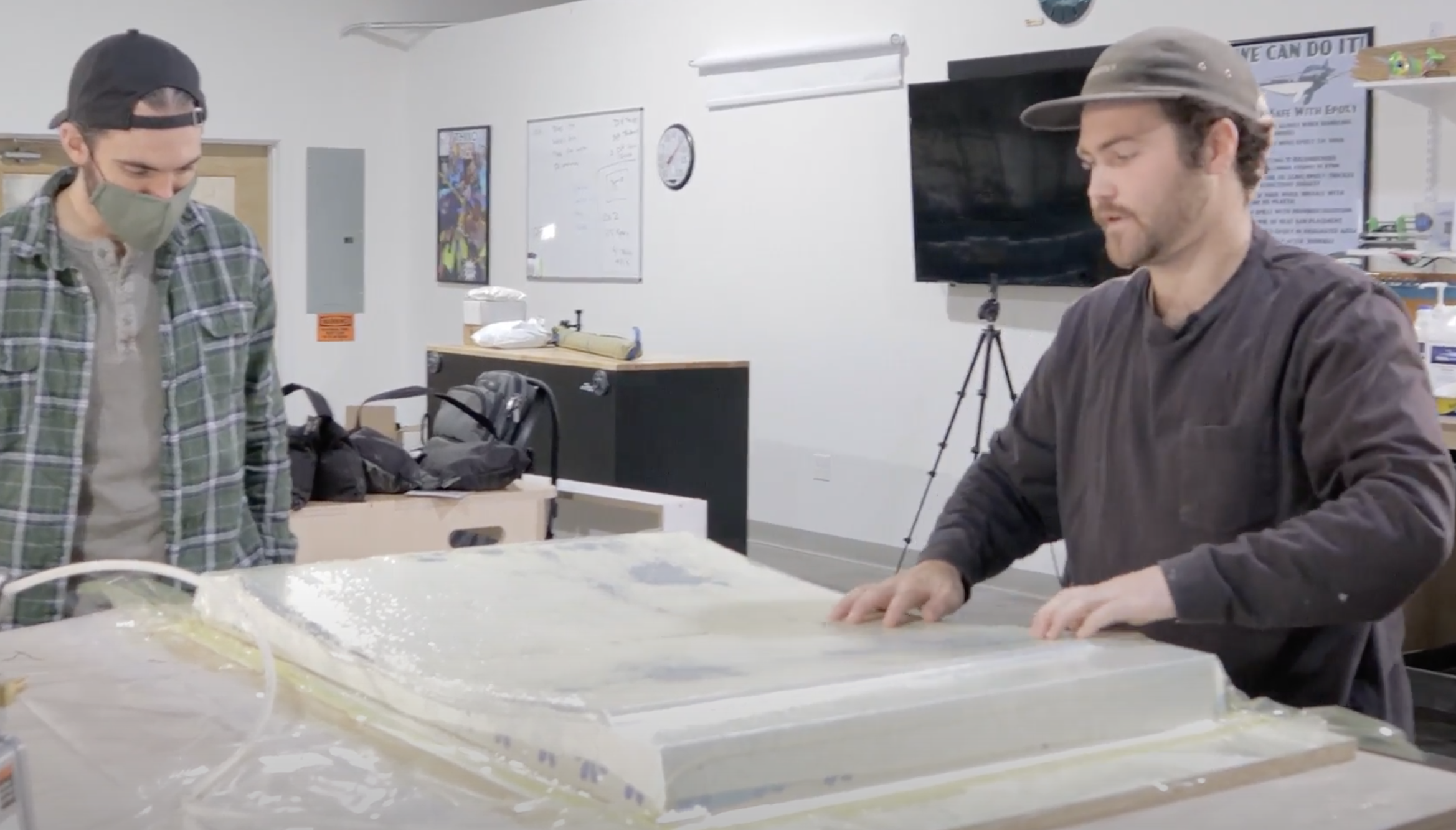 DIY Composite Layup and Vacuum Bagging Making a Carbon Fiber RipSurf