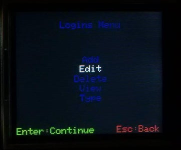 Edit Login Stored on SD Card