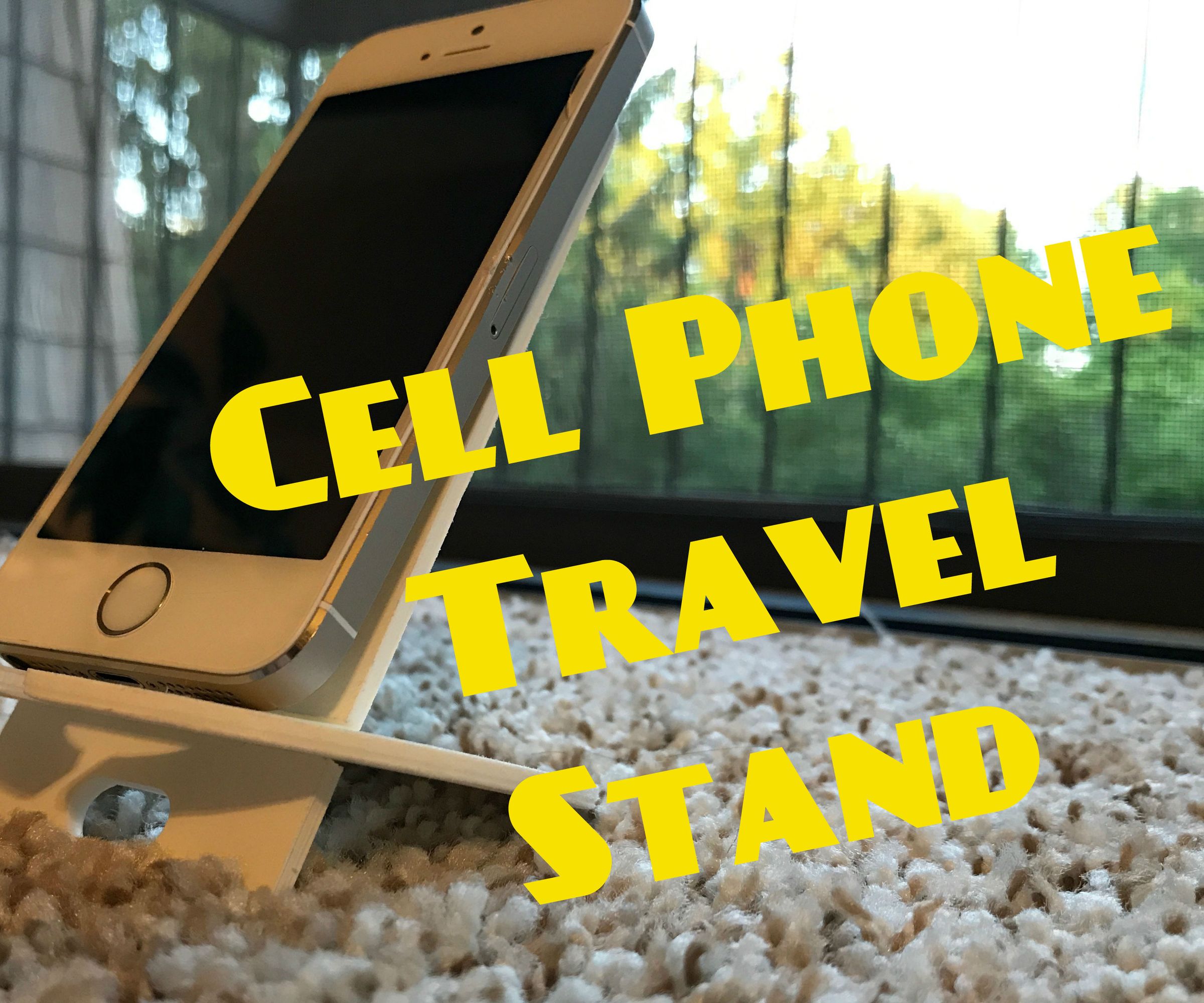 3D Portable and Packable Phone Stand
