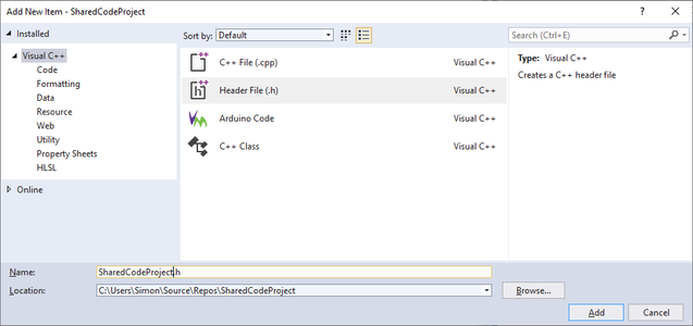 Create Shared Project Code