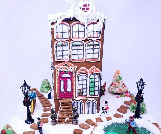 Gingerbread Apartment Building (Vegan)