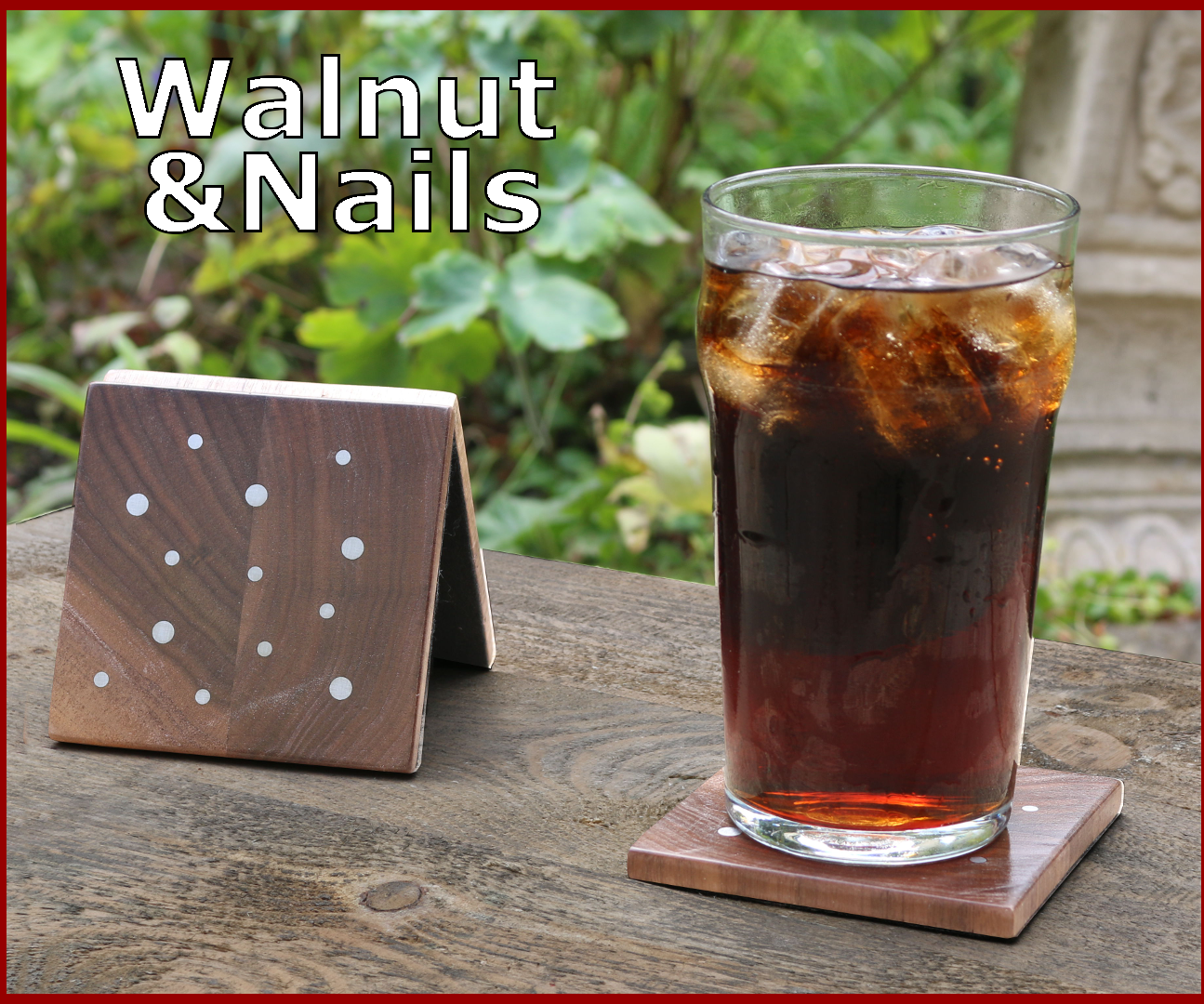 How to Make Drinks Coasters With Nails Inlay
