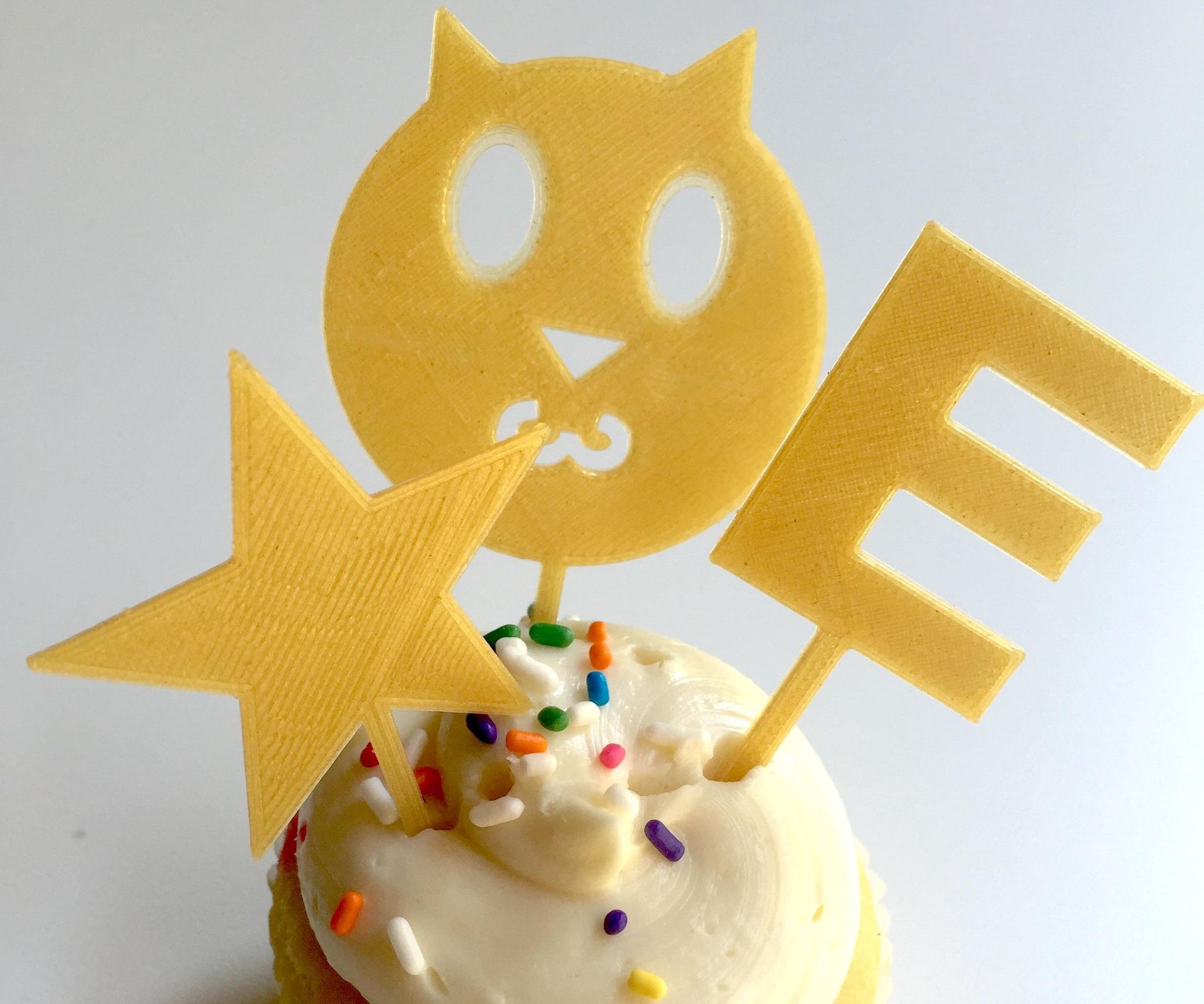 Design and 3D Print a Cupcake Topper