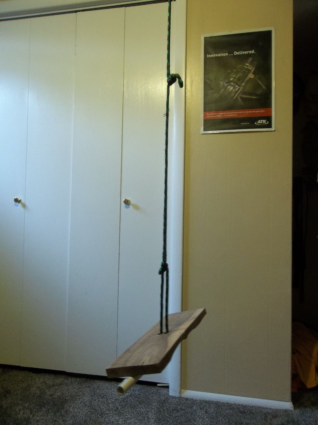 Hidden Rope Swing in Your Room 4 Steps Instructables