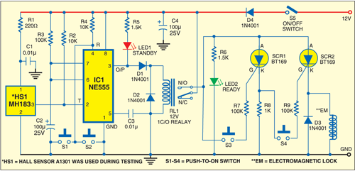 Circuit of Sensor-based Door Lock