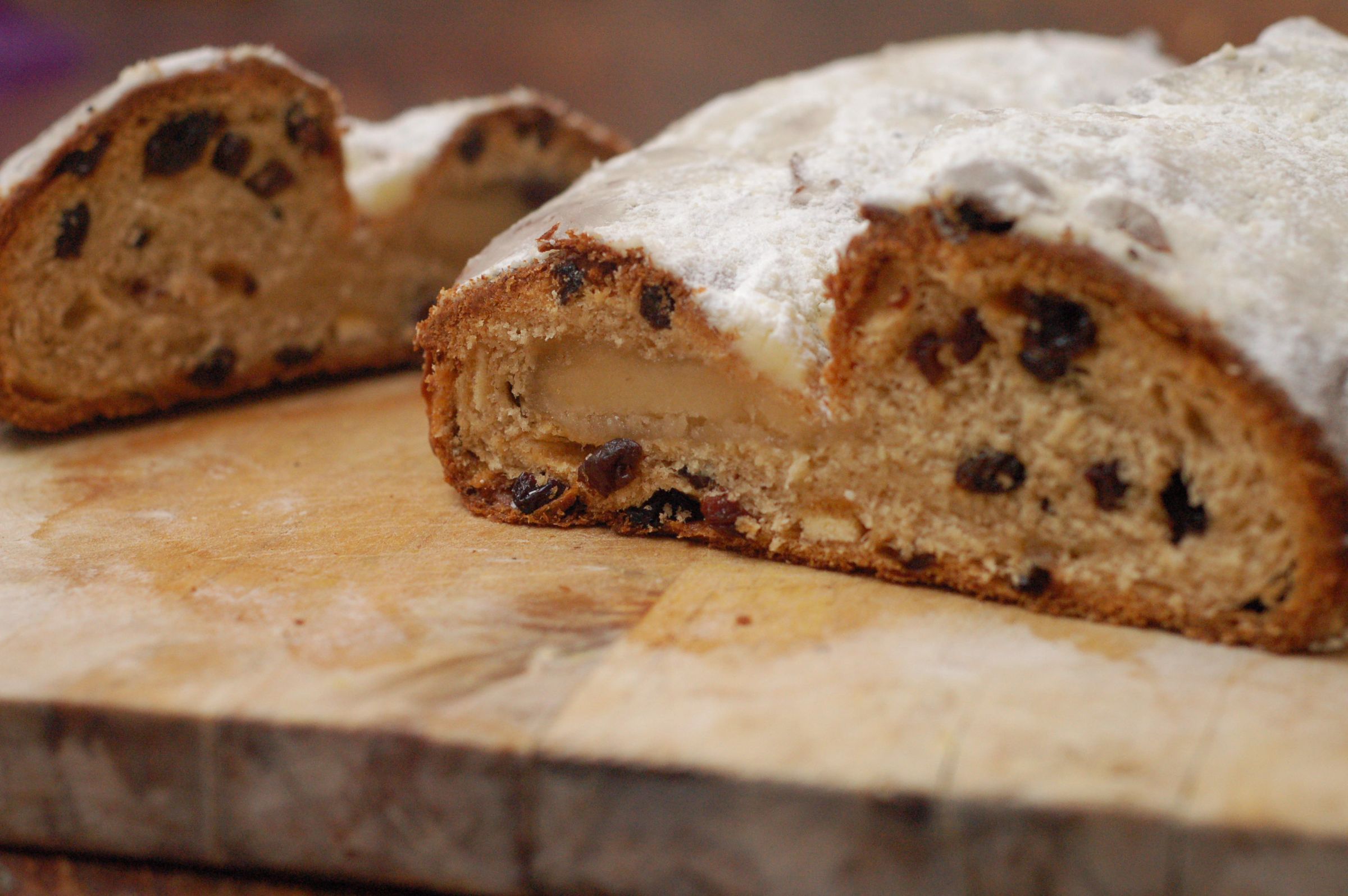 Stollen - Rich Fruit Bread Filled With Marzipan